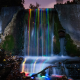 Illustration for article titled Putting Glowsticks Inside Waterfalls Is Mesmerizingly Beautiful